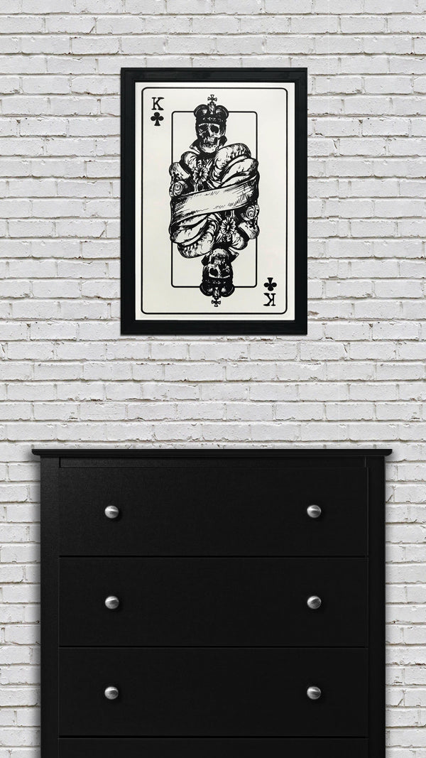 Limited Edition King of Clubs Poster Art Print - 13x19"