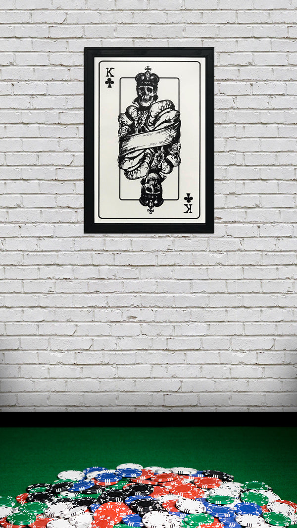 Limited Edition King of Clubs Poster Art Print - 13x19"