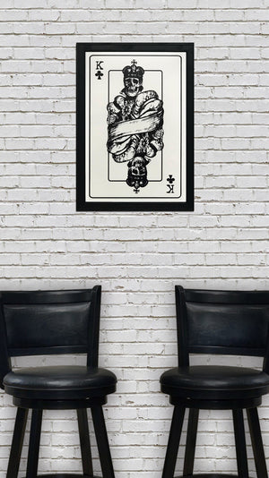 Limited Edition King of Clubs Poster Art Print - 13x19"