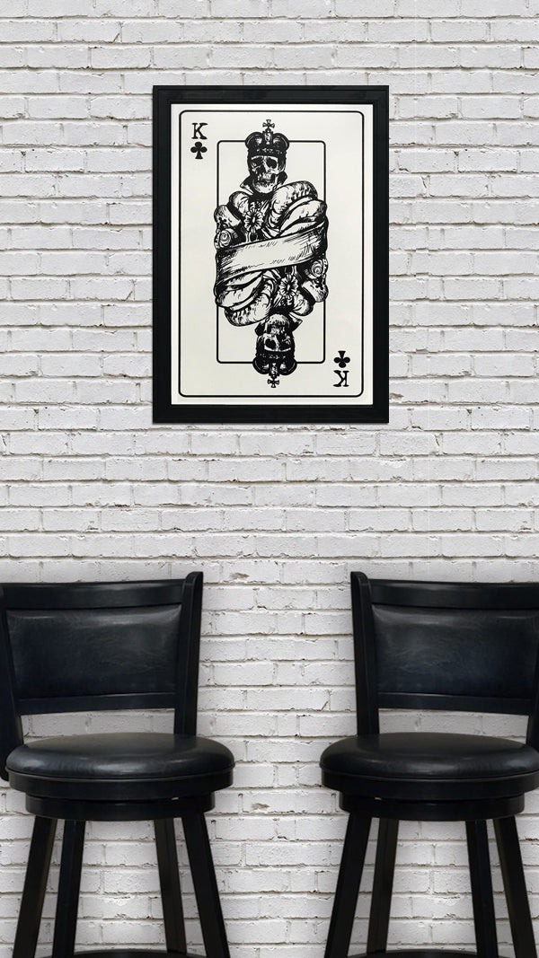 Limited Edition King of Clubs Poster Art Print - 13x19"