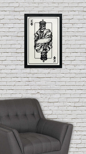 Limited Edition King of Clubs Poster Art Print - 13x19"