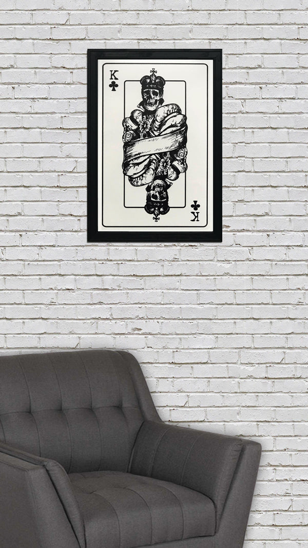 Limited Edition King of Clubs Poster Art Print - 13x19"