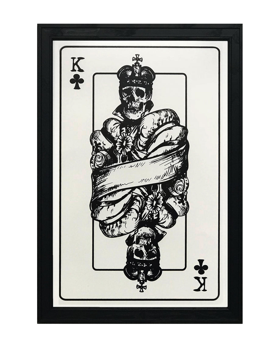 Limited Edition King of Clubs Poster Art Print - 13x19"