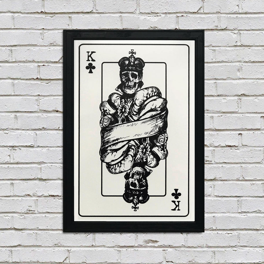 Limited Edition King of Clubs Poster Art Print - 13x19"