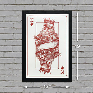 Limited Edition King of Diamonds Poster Art Print - 13x19"