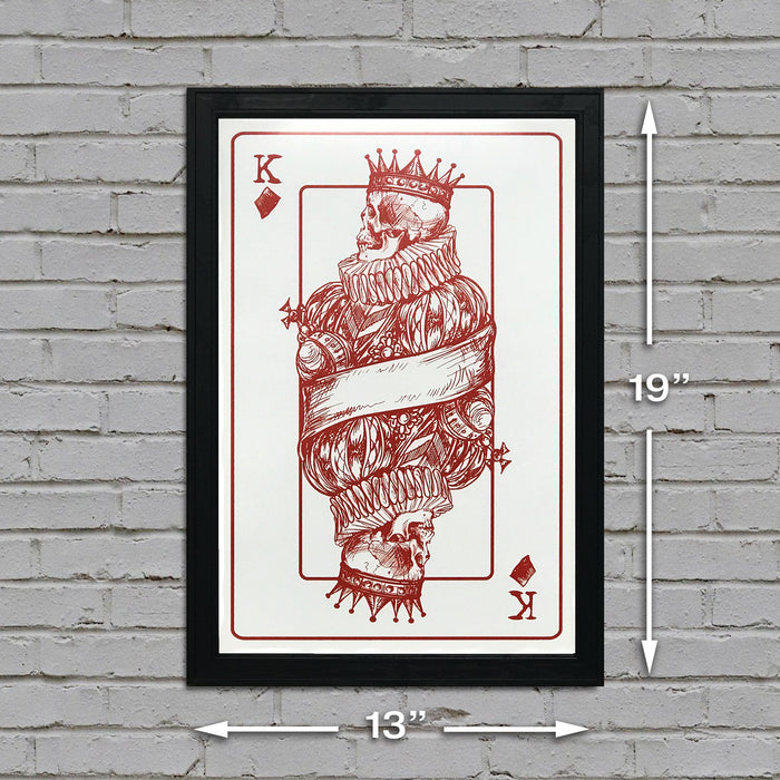 Limited Edition King of Diamonds Poster Art Print - 13x19"