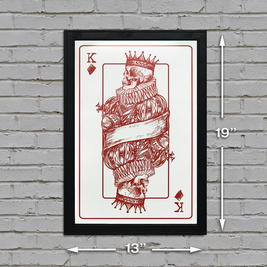 Limited Edition King of Diamonds Poster Art Print - 13x19"