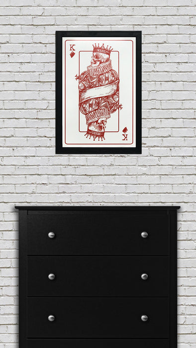 Limited Edition King of Diamonds Poster Art Print - 13x19"