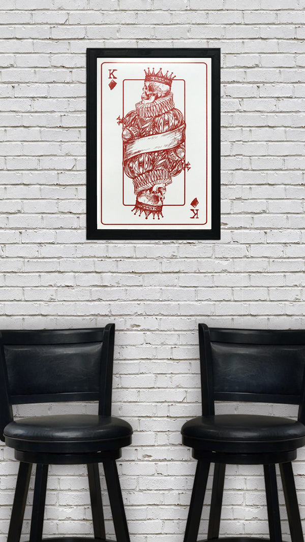 Limited Edition King of Diamonds Poster Art Print - 13x19"