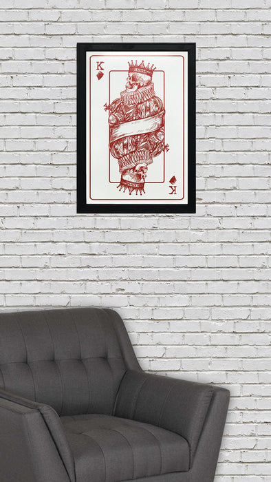 Limited Edition King of Diamonds Poster Art Print - 13x19"
