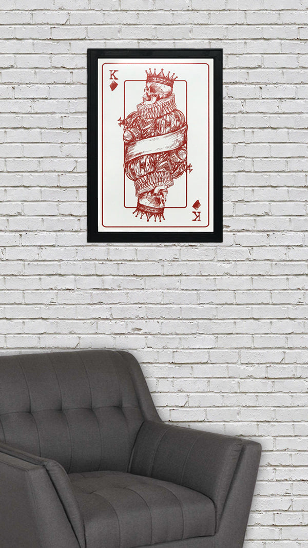 Limited Edition King of Diamonds Poster Art Print - 13x19"
