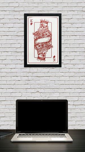 Limited Edition King of Diamonds Poster Art Print - 13x19"