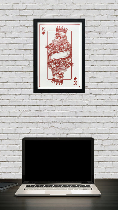 Limited Edition King of Diamonds Poster Art Print - 13x19"