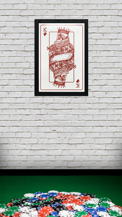 Limited Edition King of Diamonds Poster Art Print - 13x19"
