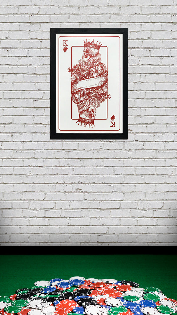 Limited Edition King of Diamonds Poster Art Print - 13x19"