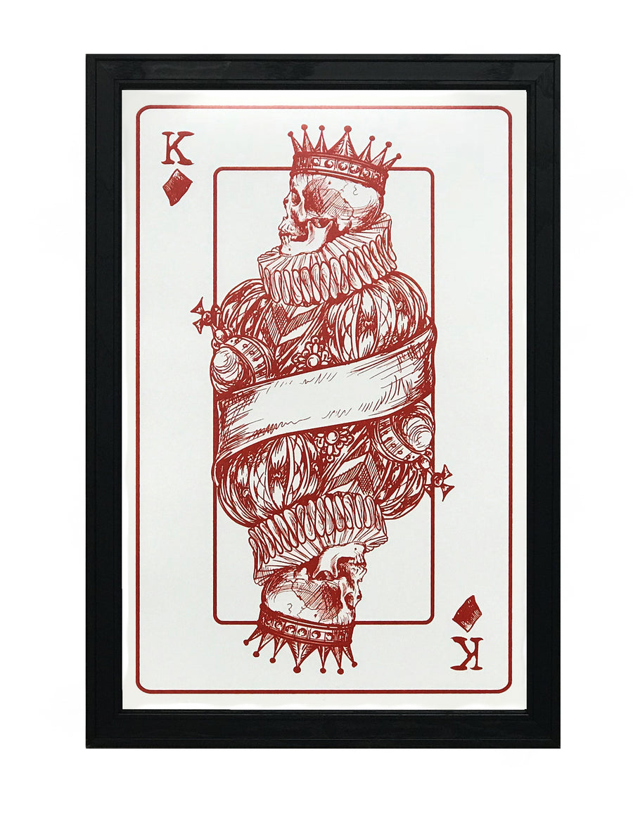 Limited Edition King of Diamonds Poster Art Print - 13x19"