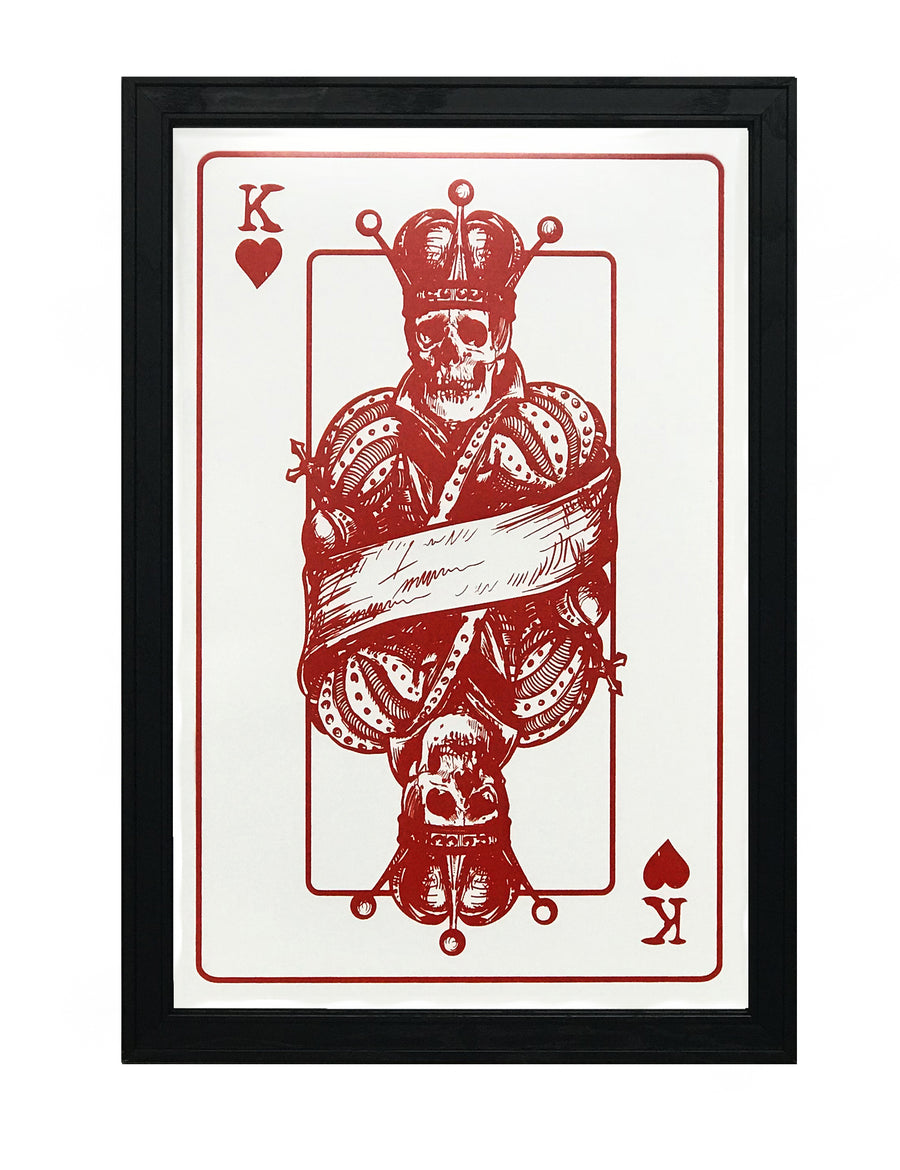 Limited Edition King of Hearts Poster Art Print - 13x19"