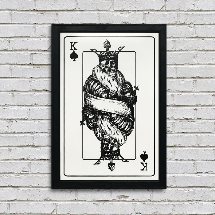 Limited Edition Royal Flush Complete Set Skeleton Card Art Prints / Posters - 13x19"