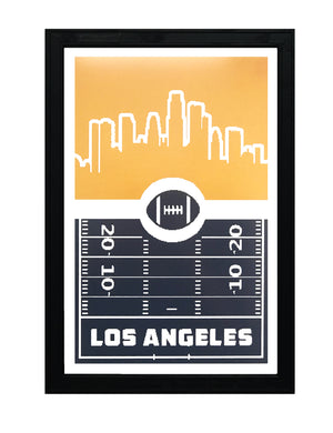 Limited Edition Los Angeles Chargers Poster Art - Retro Print 13x19"