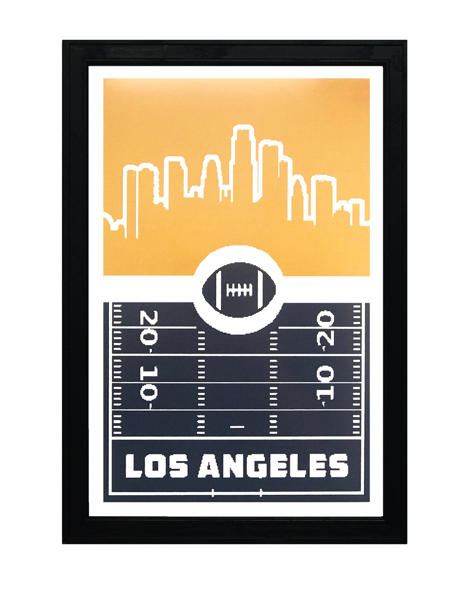 Limited Edition Los Angeles Chargers Poster Art - Retro Print 13x19"