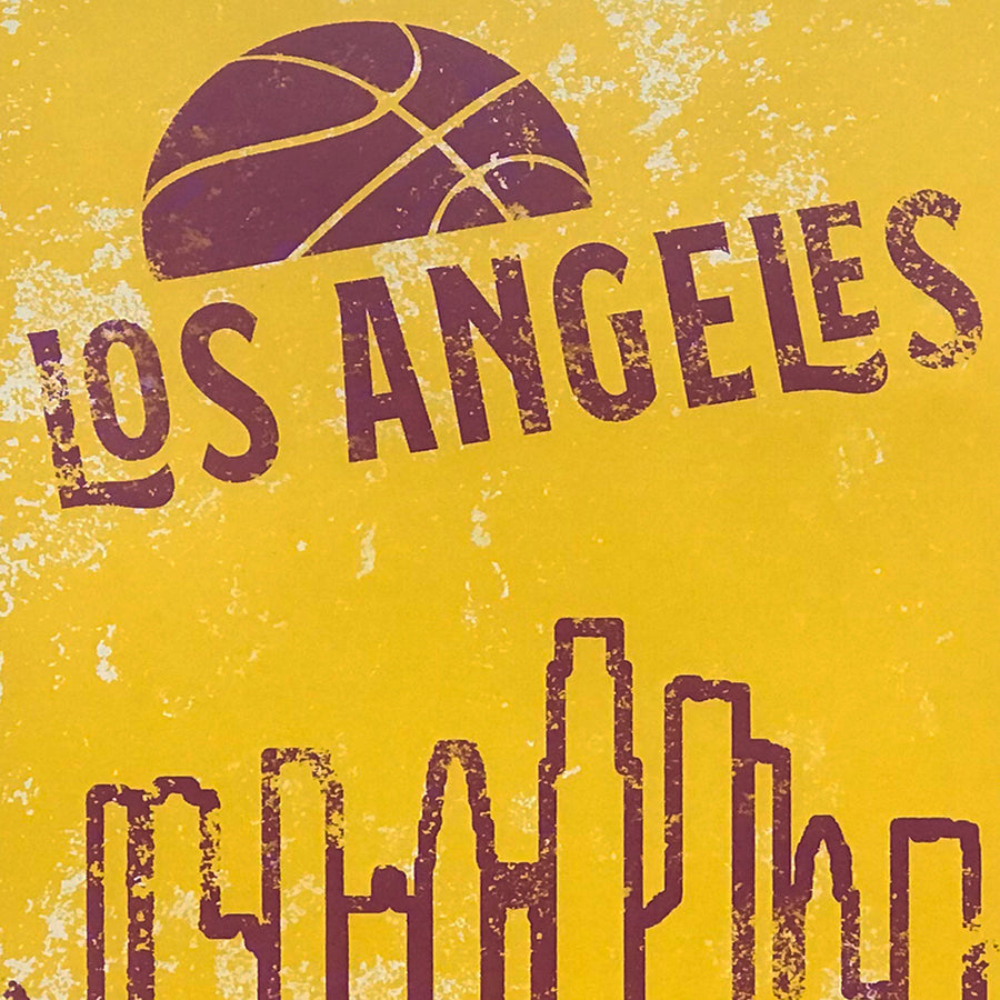 Limited Edition Vintage Los Angeles Lakers Poster Art - 13x19"