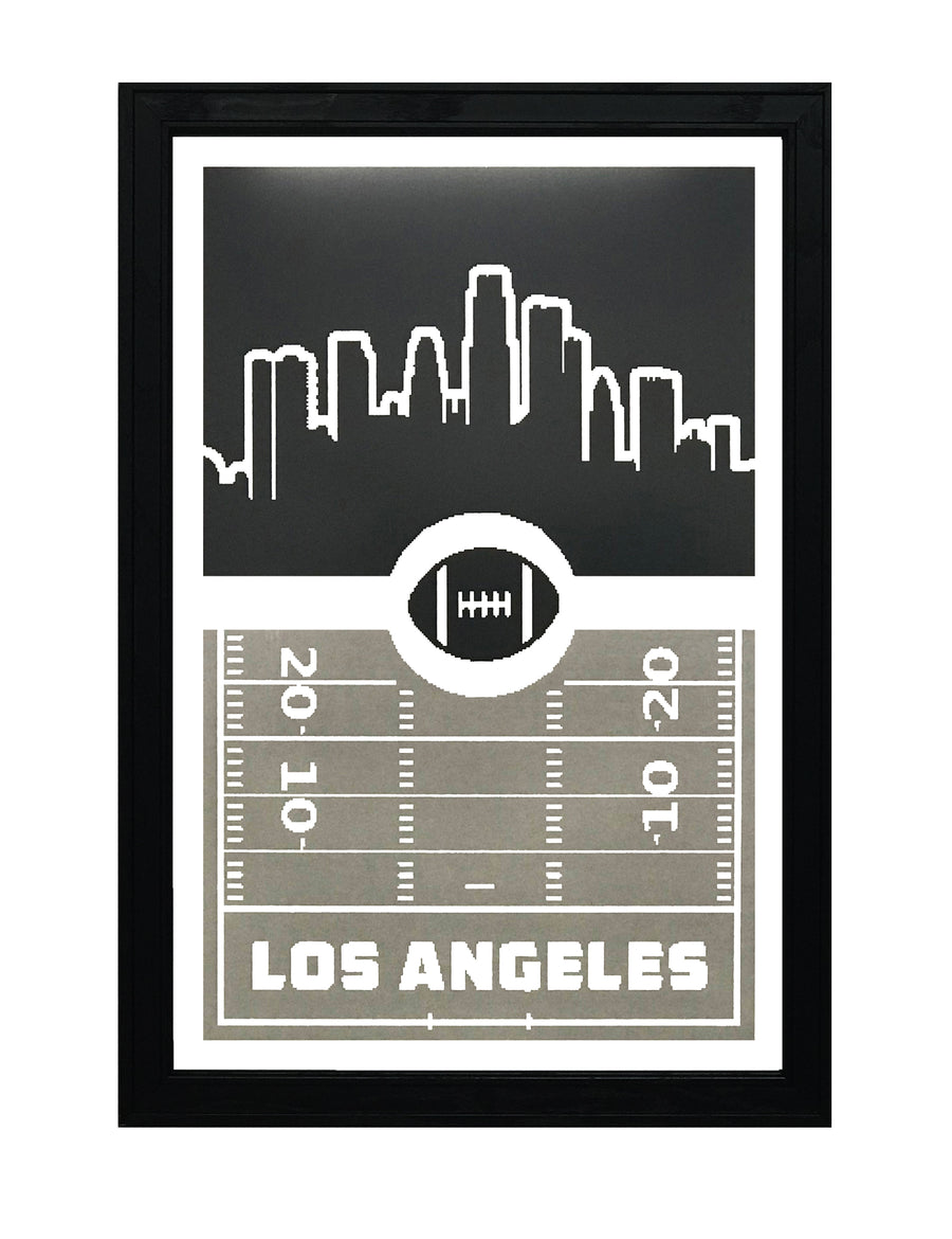 Limited Edition Los Angeles Raiders Poster - Retro Art Print 13x19"