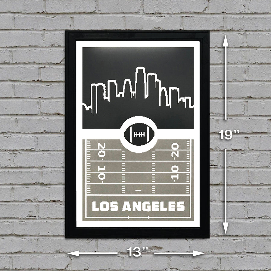 Limited Edition Los Angeles Raiders Poster - Retro Art Print 13x19"