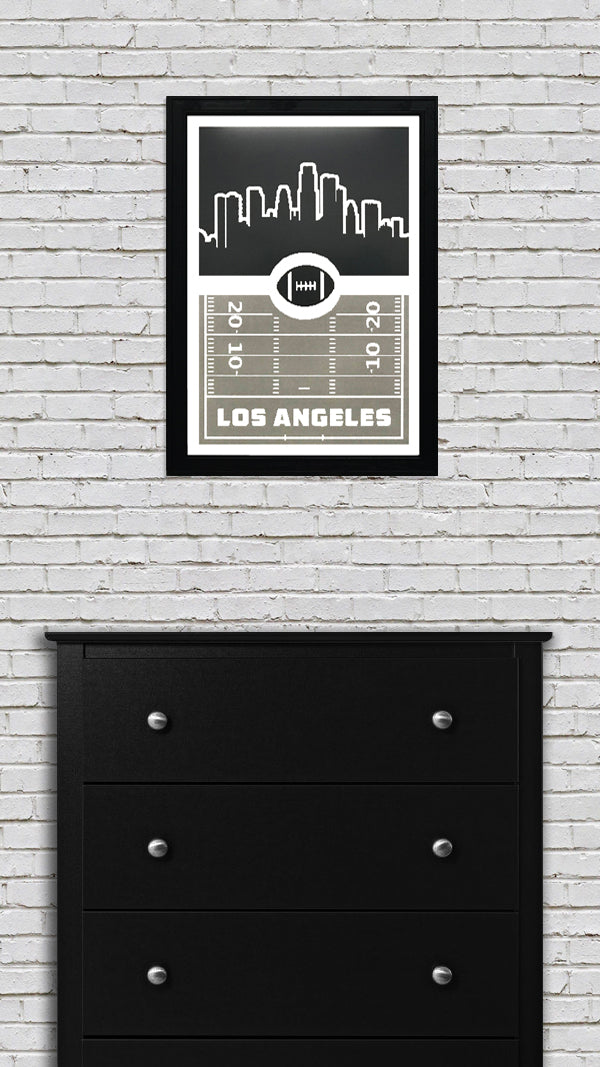 Limited Edition Los Angeles Raiders Poster - Retro Art Print 13x19"