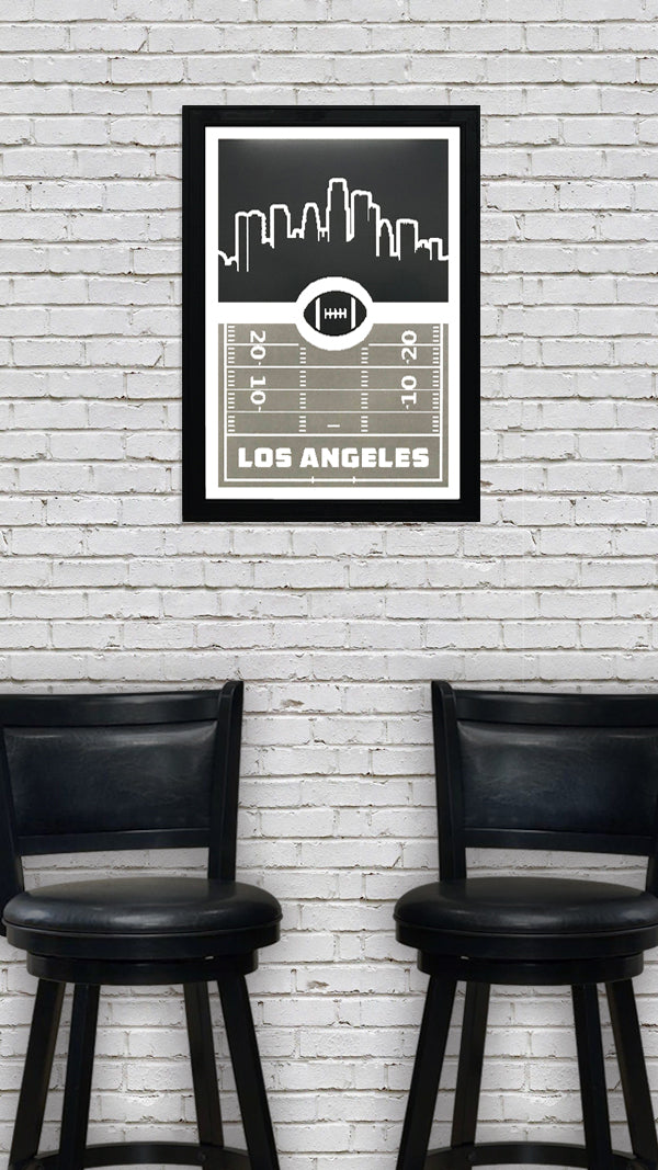 Limited Edition Los Angeles Raiders Poster - Retro Art Print 13x19"