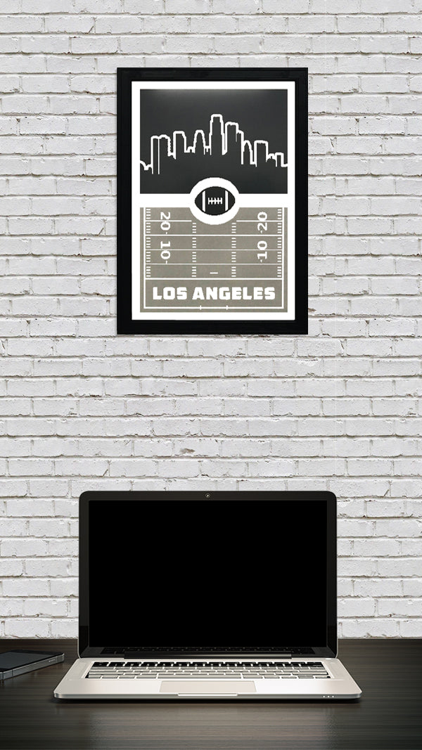 Limited Edition Los Angeles Raiders Poster - Retro Art Print 13x19"