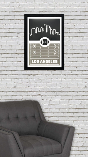 Limited Edition Los Angeles Raiders Poster - Retro Art Print 13x19"