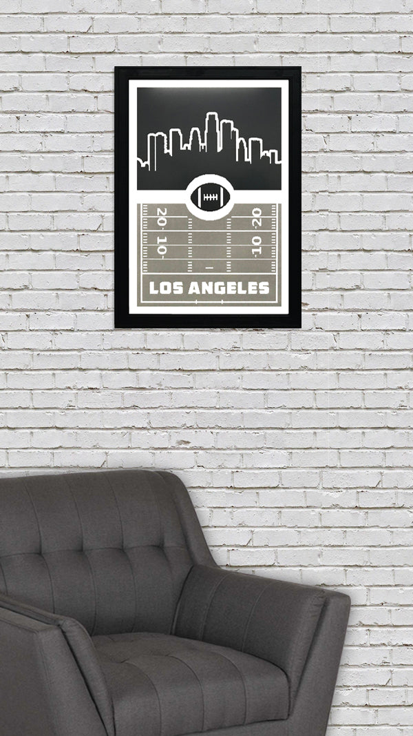 Limited Edition Los Angeles Raiders Poster - Retro Art Print 13x19"