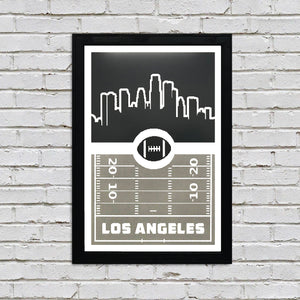 Limited Edition Los Angeles Raiders Poster - Retro Art Print 13x19"