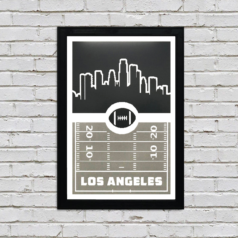 Limited Edition Los Angeles Raiders Poster - Retro Art Print 13x19"