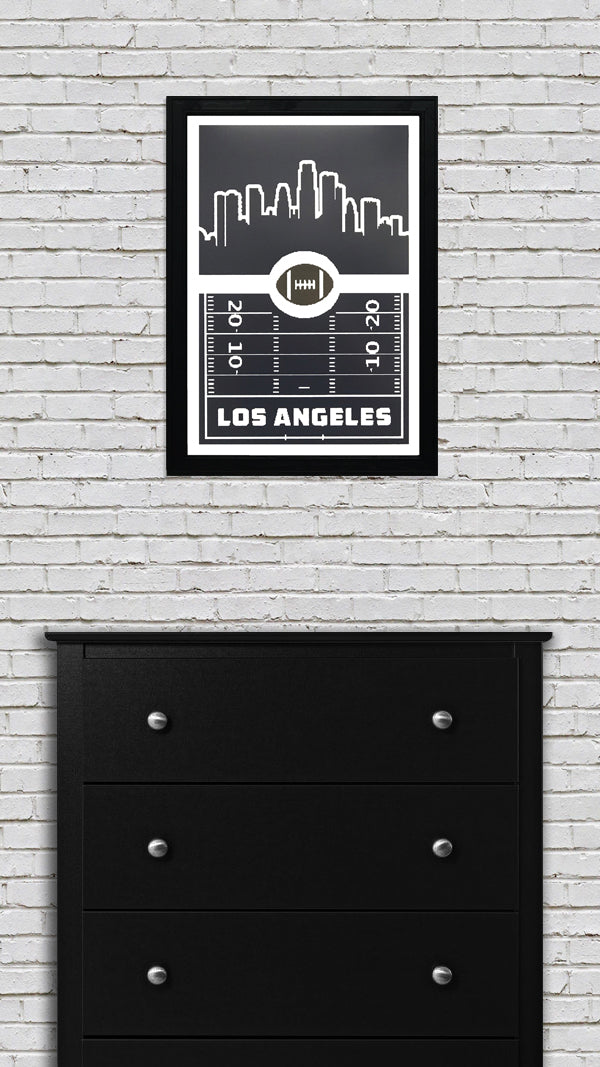 Limited Edition Los Angeles Rams Poster Art - Retro Print 13x19"