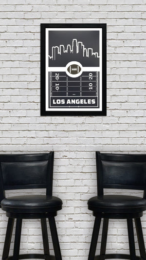 Limited Edition Los Angeles Rams Poster Art - Retro Print 13x19"