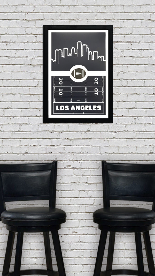 Limited Edition Los Angeles Rams Poster Art - Retro Print 13x19