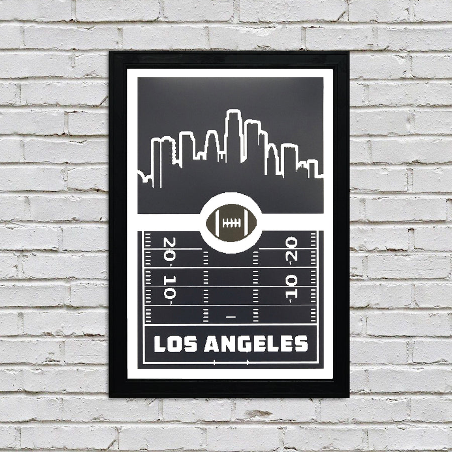 Limited Edition Los Angeles Rams Poster Art - Retro Print 13x19"