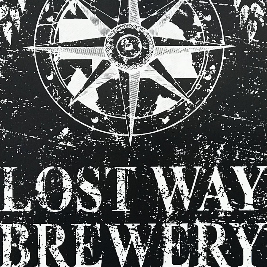 Limited Edition Lost Way Brewery - Craft Beer Poster - Black - 13x19"