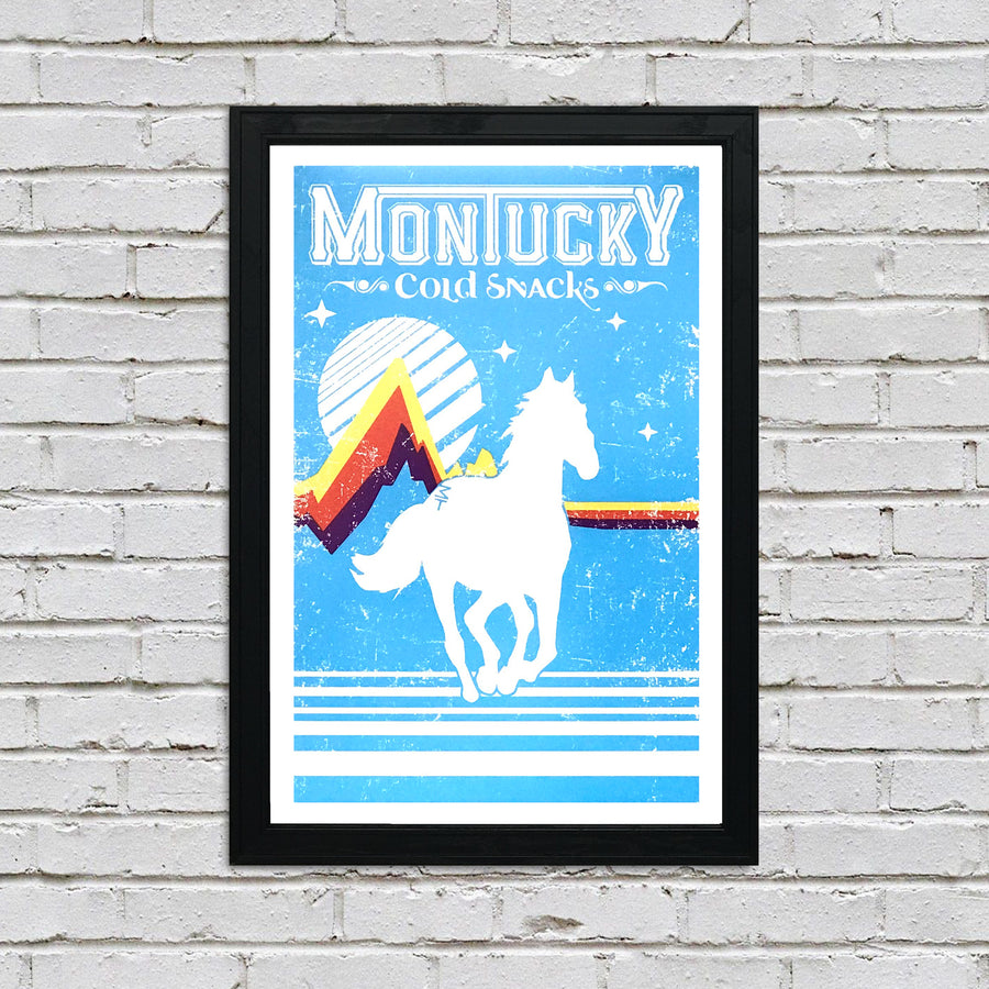 Limited Edition Montucky Cold Snacks American Lager Craft Beer Poster - 13x19"