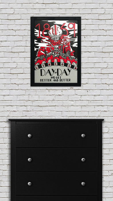 Limited Edition Day By Day Nebraska Cornhuskers College Football Poster - Artist Series featuring Justin Parker - 13x19"