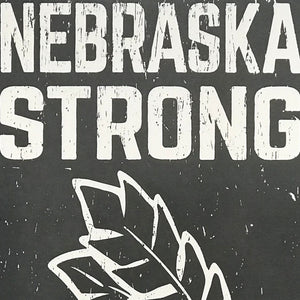 Limited Edition Nebraska Strong Red Ale Craft Beer Poster - Charcoal - 13x19"