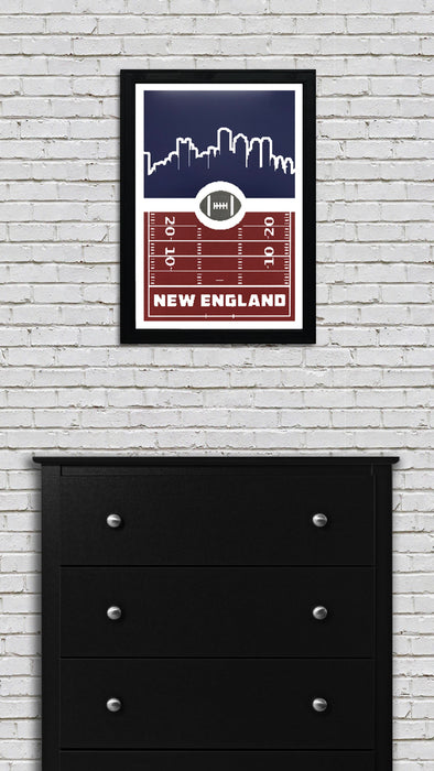 Limited Edition New England Patriots Poster Art - Retro Art Print - 13x19"