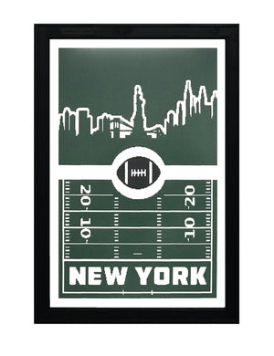 Limited Edition New York Jets Poster Art - Retro Print 13x19"