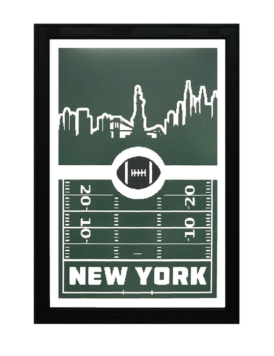 Limited Edition New York Jets Poster Art - Retro Print 13x19"