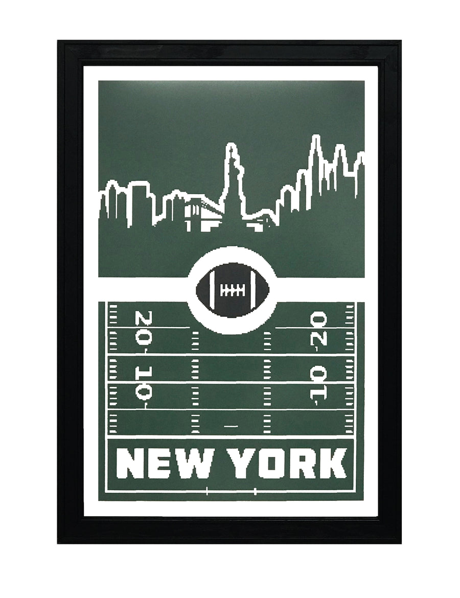 Limited Edition New York Jets Poster Art - Retro Print 13x19"
