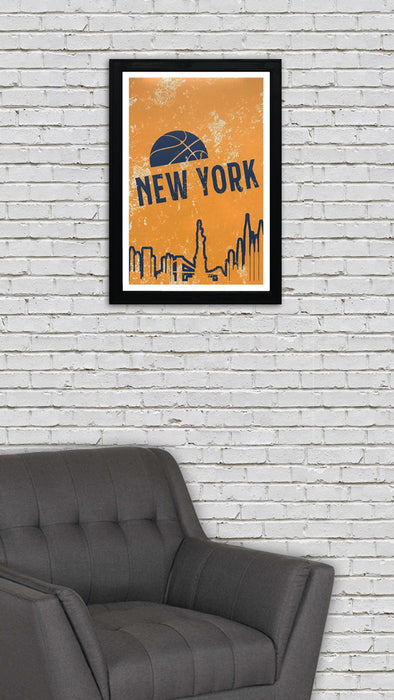 Limited Edition Vintage New York Knicks Poster Art - 13x19"