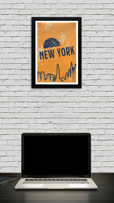 Limited Edition Vintage New York Knicks Poster Art - 13x19"