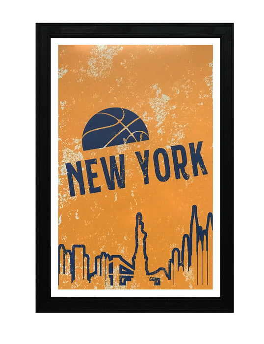 Limited Edition Vintage New York Knicks Poster Art - 13x19"
