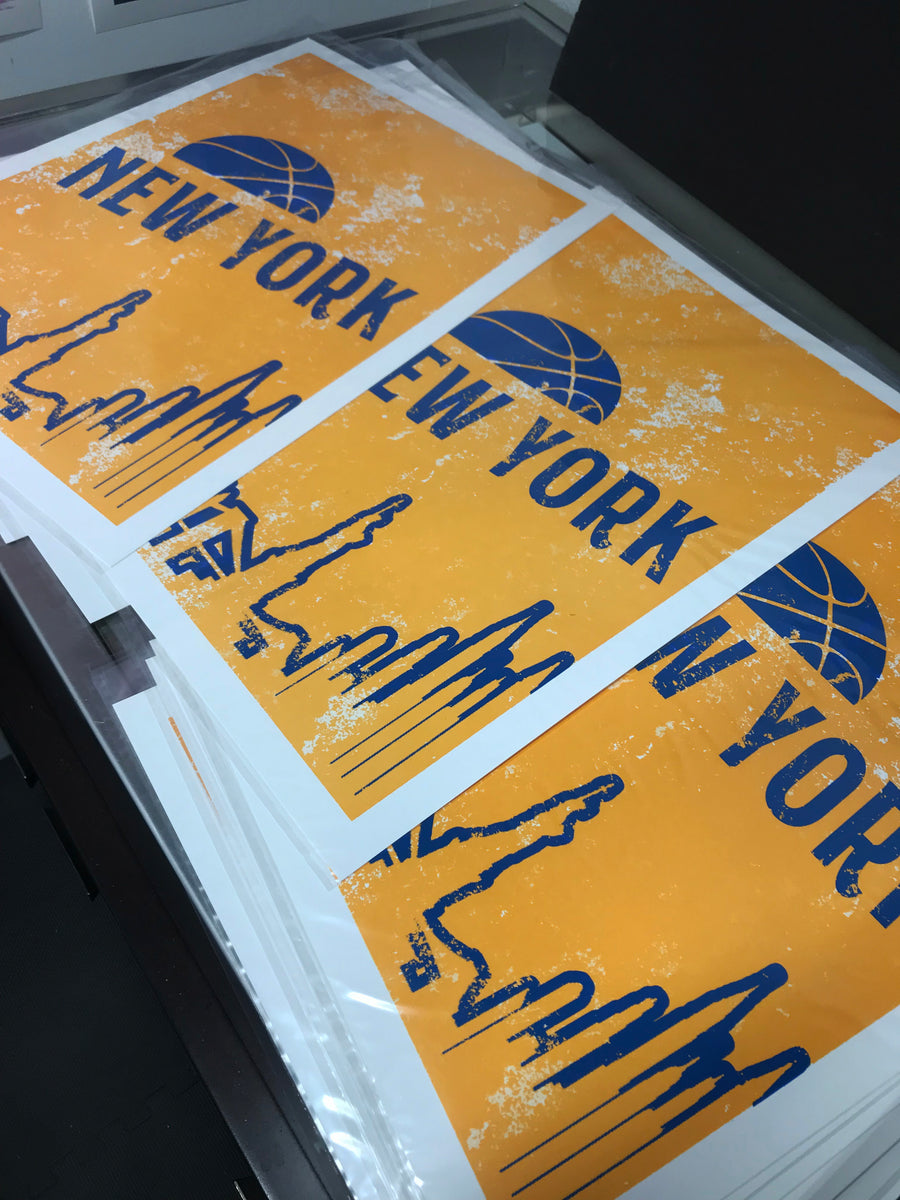 Limited Edition Vintage New York Knicks Poster Art - 13x19"
